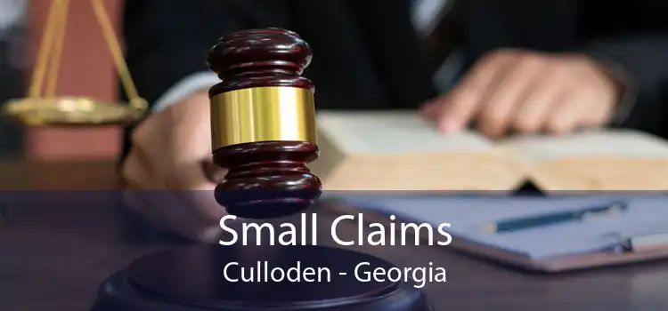 Small Claims Culloden - Georgia
