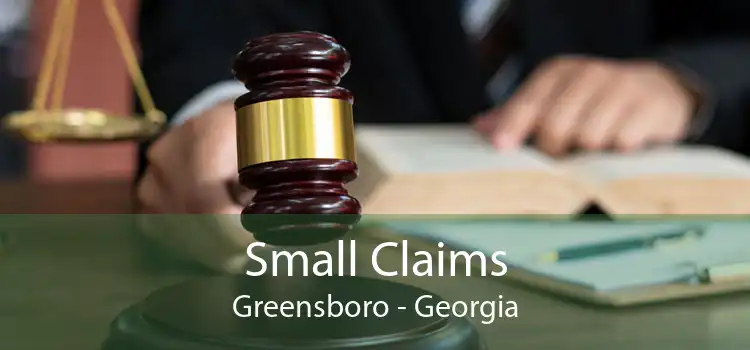 Small Claims Greensboro - Georgia