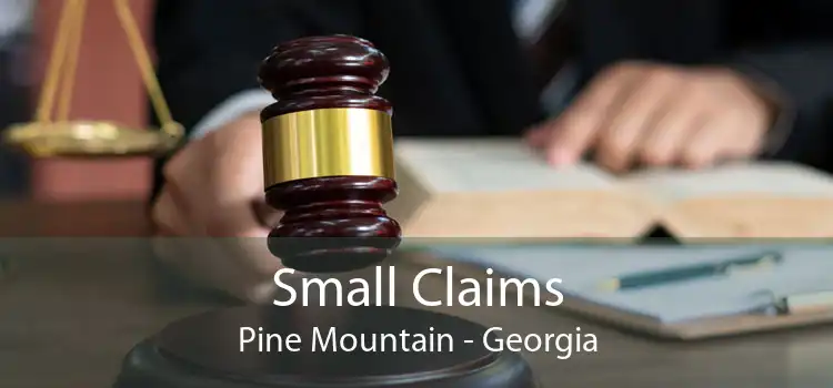Small Claims Pine Mountain - Georgia
