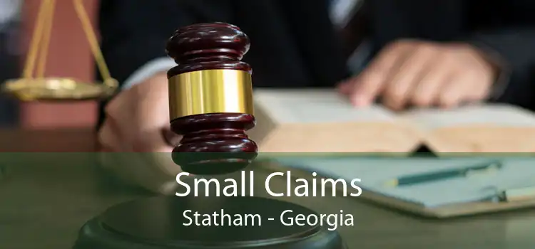 Small Claims Statham - Georgia
